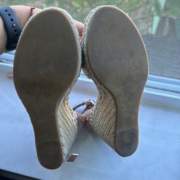 Valentino Rockstud Wedge Sandals - Picture 4 of 8